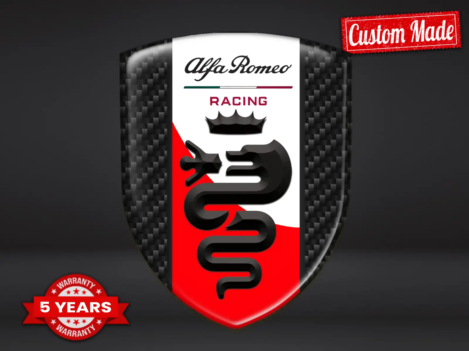 Alfa Romeo Fensteraufkleber Premium Stilvoll Universal